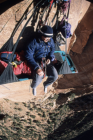 Eric Draper camping out in Zion National Park